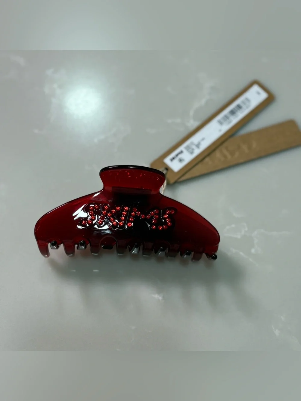 ✨ SOLD OUT SKIMS BRICK Claw Clip NWT | Rhinestone Logo - Picture 3 of 6